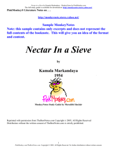 Nectar in a Sieve MonkeyNotes
