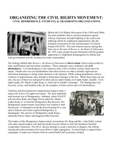 civil disobedience & the civil rights movement