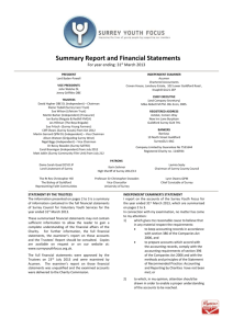 Summary Report and Accounts 2012-13.doc