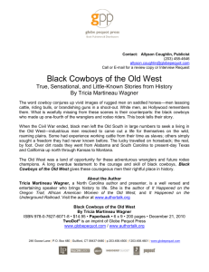 Black Cowboys of the Old West Press Release