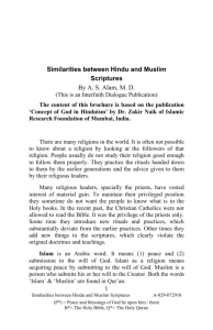 029 Similarities between Hindu & Muslim Scriptures