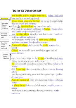 analysis of dulce decorum est analysis of dulce decorum est