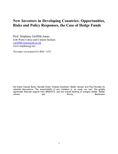 New Investors in Developing Countries
