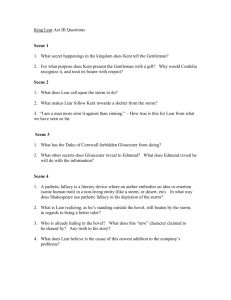 King Lear Act III Questions
