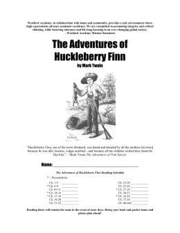 Huckleberry Finn – Thesis