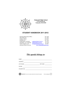 student handbook - Falmouth Schools