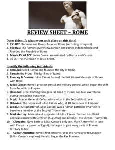 review sheet – rome