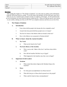 Chapter 11 Judaism Outline.doc
