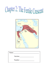 Chapter 2: The Fertile Crescent (Notes and Study Guide)