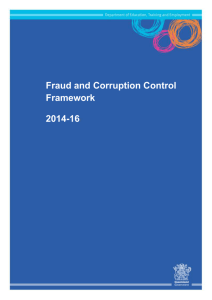 Fraud and corruption control model