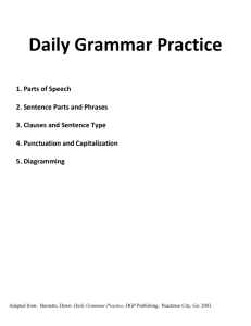 Daily Grammar Practice - Brookwood High School