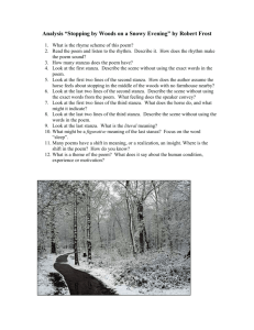 Analysis “Stopping by Woods on a Snowy Evening” by Robert Frost