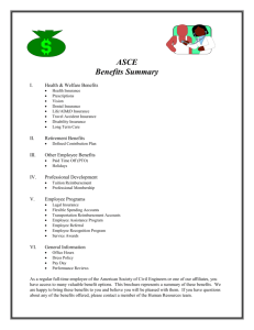 ASCE Benefits Summary