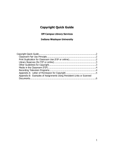 Copyright Quick Guide - Off Campus Library Services (OCLS)