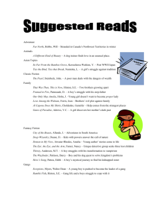 Mr. K`s Suggested Book List