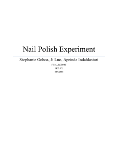 Nail Polish Experiment