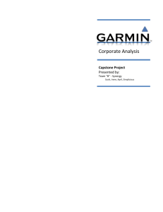 GARMIN Corporate Analysis