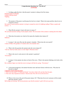 Comprehension Questions for “The Raven”