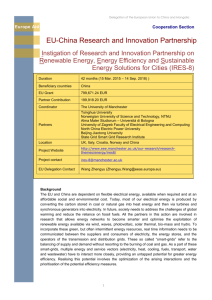 EU-China Research and Innovation Partnership