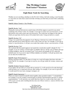 Eight Searching Tools