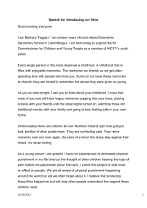 the speech from Bethany Taggart which accompanied the