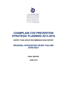 Heart Failure Expert Task Group – Report of Recommendations