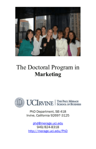 PhD Marketing pamphlet.doc - The Paul Merage School of Business