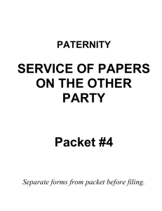 service of papers