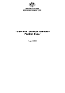 Telehealth Technical Standards Position Paper