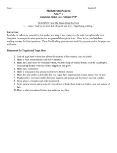 Act IV-V Note Packet