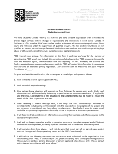 PBSC Student Agreement Form - Osgoode Hall Law School