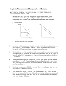 Chapter 4: Consumer Equilibrium and Market Demand