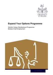 Programme Manual - Law Society of Ireland