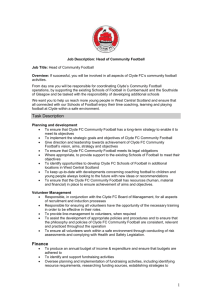 Job Description - Clyde Football Club