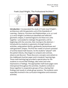 Frank Lloyd Wright, `The Professional Architect`