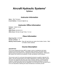 Aircraft Hydraulic Systems*