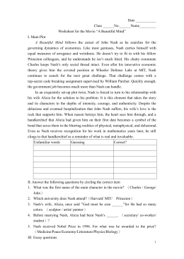 Ch 5 A Beautiful Mind Worksheet ANSWERS