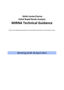 MIRNA Technical Guidance