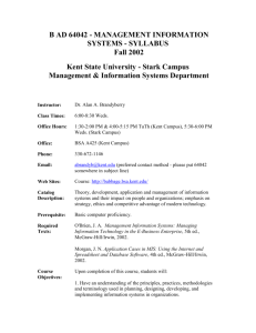 B AD 64042 - MANAGEMENT INFORMATION SYSTEMS