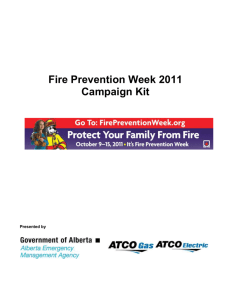 Fire Prevention Week 2009 - Alberta