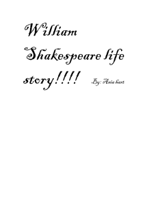 William Shakespeare life story