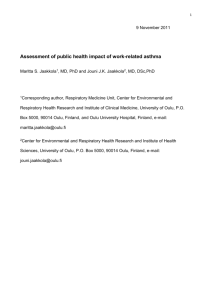 On Assessment of Public Health Impact of Work