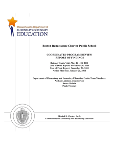 Boston Renaissance Charter School CPR Final Report 2010