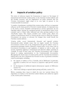 Impacts of aviation policy (DOC 160kb)