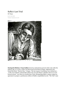 Kafka`s Last Trial