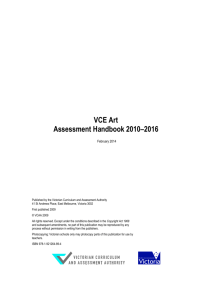 VCE Art Assessment Handbook 2010-2014