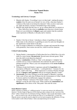 Streetcar named desire essay questions
