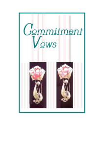 Commitment Ceremony - Weddings
