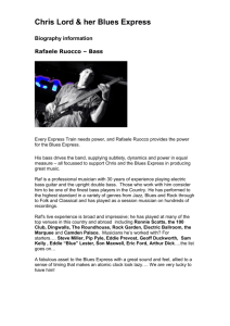 Bass Guitar - Biog - Chris Lord & her Blues Express