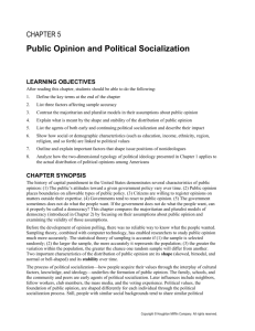 public opinion & pol. socialization